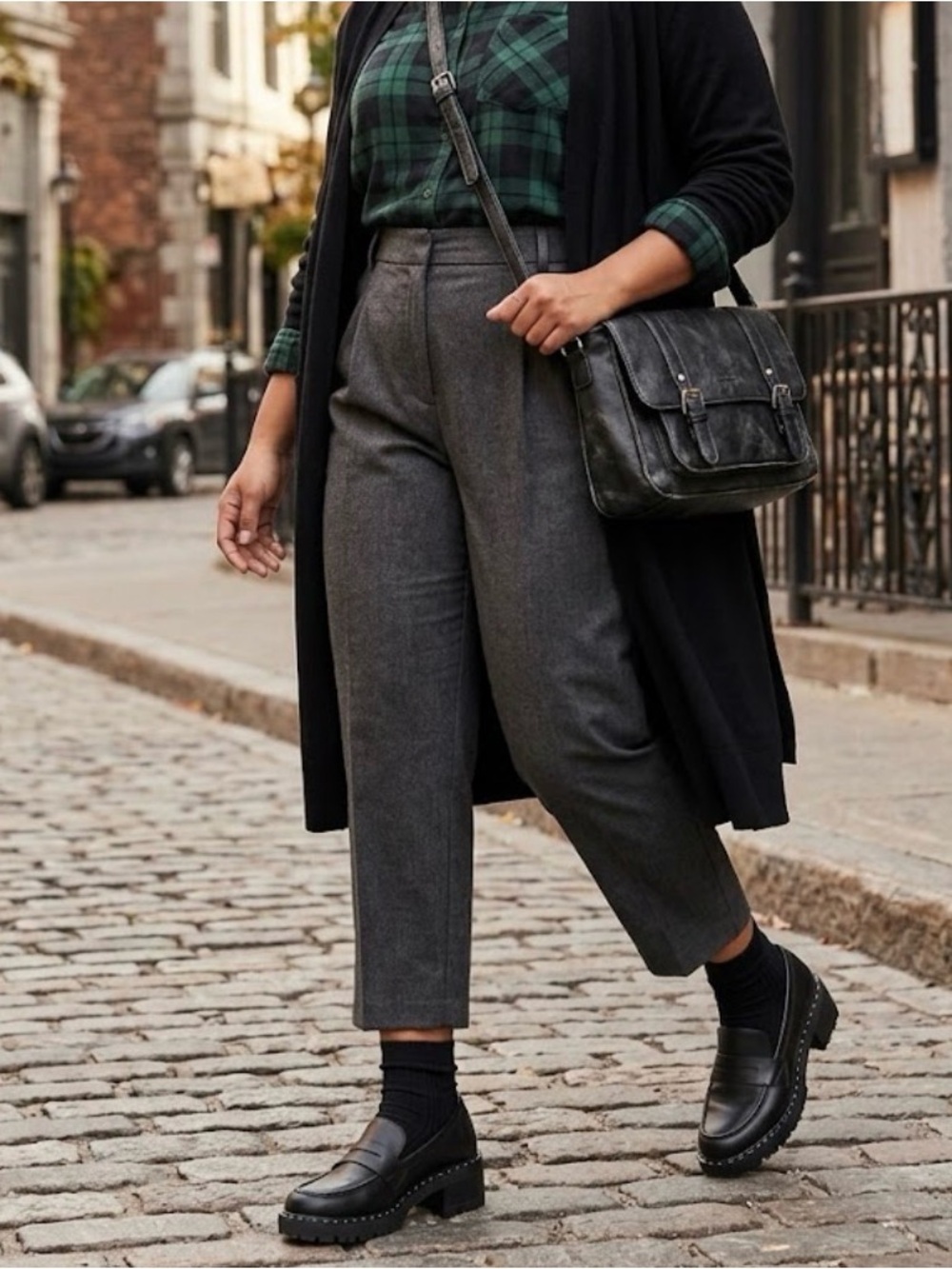 Torrid Black Chunky Lug Sole Penny Loafers